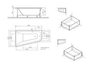 Каркас для ванны AM.PM Spirit 160x100 арт.W72A-160-100W-R2