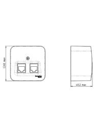 ������� Systeme Electric BLANCA ������� �������.RJ45+�����.RJ11, ���.5e ����.��. ����� BLNIA045111