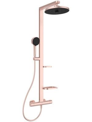 Душевая система Ideal Standard Alu+ BD583RO термостат, верхний/ручной душ, алюминий, золото розовое