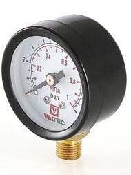 Манометр Valtec, 0-6 бар, 1/8", D40мм, нижнее подключение (радиальное), арт.VT.TM40.DC.01