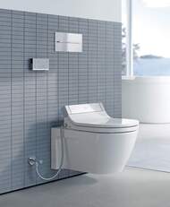 Унитаз подвесной DURAVIT STARCK 2 375х620х335 для сиденья с душем SW, с креплением 2533590000