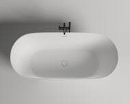 Ванна отдельностоящая Salini Mona 102921M 1800х800х595мм, S-Stone, белый матовый