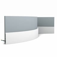 Плинтус гибкий Orac Decor SX163F (102х13х2000) белый (шт.)
