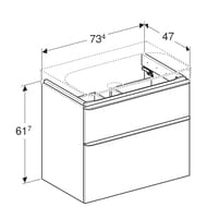 ������! Geberit Smyle Square ����� � ��������� 75 ��, �����+���������� ����, ��������� 529.353.JR.7