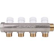 Коллектор распределительный STOUT 3/4", 4 отвода 1/2" SMB 6851 341204