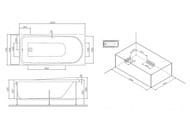 Каркас для ванны AM.PM Like (1500х700) W80A-150-070W-R
