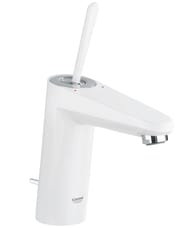 Уценка!Смеситель Grohe EuroDisc Joystick 23427LS0 для умывальника, M-Size, донный клапан, белый