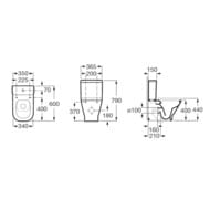    Roca GAP Clean Rim  4/2,  , , :  7341730000