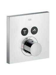Смеситель Axor ShowerSelect 36715000 для душа встраиваемый, термостат, 2 потребителя, хром — миниатюра 1