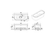 ����� ��������� Vitra Geo 180x80 ��� ������������, ����������,�����,����-������� 65420006000