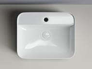 Раковина накладная Ceramicanova Element 500х400х140 прямоугольная, отв. под смеситель, белый CN5015