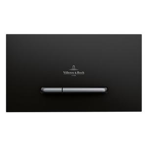 Клавиша смыва Villeroy&Boch ViConnect пластик, черный мат/хром мат 922169AN