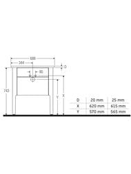 ����� ��� �������� Duravit Luv 638�743�450 2 �����, �����-����� ������� ��� LU956506060