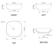 �������� ��������� GSG Easy EALAVQU45BI000/028 (450�450�135), �����/�-����� �������