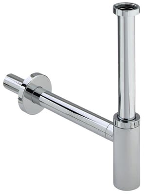 Сифон Viega Eleganta 1 (1 1/4х32х310) с выдвижным патрубком,отводом, розеткой, хром мод.5788, 440190