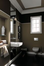 Сиденье для унитаза Geberit Renova Plan микролифт, быстросъемное, петли хром. латунь 500.692.01.1