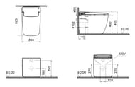 Унитаз подвесной Vitra S20 520х360х400 без сиденья,антибактериальное покрытие,безободк.7508B003-0075