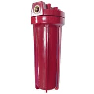 Корпус ITA FILTER для горячей воды ITA-09-1/2, 10", колба красная, ключ, крепеж F20109-1/2