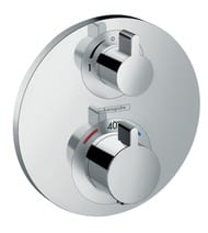 Смеситель Hansgrohe Ecostat S 15758000 термостат, с запорным/перекл вентилем, внеш.часть, хром