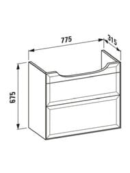 ����� � ��������� Laufen New Classic (776�316�412) ���������, 2 �����, ����� 4.0604.2.085.631.1+8.1385.5.000.104.1