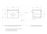 ����� ��� �������� BelBagno ETNA-600-1C-SO-RW-P (596�460�400) ���������, 1 ����, ����: Rovere Moro