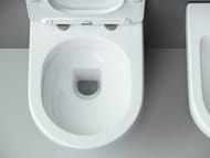 Унитаз подвесной Ceramicanova Metropol 490х365х360 безободковый, сиденье микролифт, белый CN4002