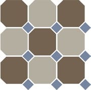 Керамогранитная плитка Top Cer Octagon New 4429+01 OCT11-B (300х300) коричневая+бежевая+синяя (кв.м)