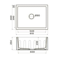 ����� Omoikiri MIKURA 61-RG 610�460�254��, ������������ ���, ��/��� ����������, royal green 4911256