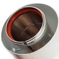 Отвод коаксиальный STOUT 45° DN60/100, п/м уплотнения и хомут в компл, SCA-6010-000045