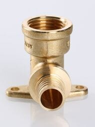 Водорозетка VALTEC аксиальная, 16х1/2"В, латунь, VTm.454.BG.001604