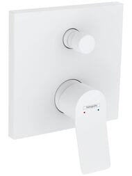 Смеситель Hansgrohe Vivenis 75415700 для ванны, однорычажный, скрытого монтажа, матовый белый — миниатюра 1