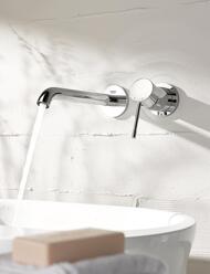 Смеситель Grohe Essence 19967001 для раковины на два отверстия, встраиваемый, внешняя часть