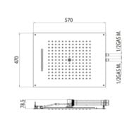 ������� ��� Bossini Dream/2 Light 570�470 ����������, ����� ���������, 2 ������, ���� H38915.030