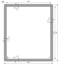 Зеркало Dreja Tiny LED 60 (600х700х16) с подсветкой 99.9024