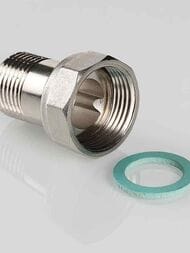 Полусгон VALTEC 3/4"В х 3/4"Н прямой с накидной гайкой, VTr.613.N.0505