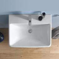 Умывальник Duravit No.1  650х460мм, с переливом, белый 23756500002