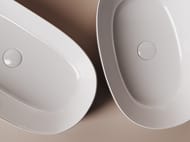 Раковина накладная Ceramicanova Element 675х350х140 овальная, без перелива, цвет: белый CN5022