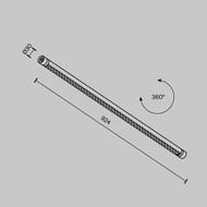 ���������� Maytoni Points (������) C149CL-L900-24W3K-B ��� ������� ��������� Shelf 3000� 24�� 24�, IP20, ������