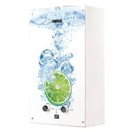 Газовая колонка Zanussi GWH 10 Fonte Glass Lime (550х330х191)