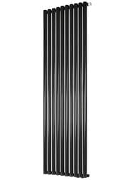 Дизайн-радиатор STOUT Tube Round 10 секц. ниж.прав.подкл R40 1-1750-10 RT RAL9005 черный — изображение 2