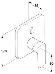 ��������� KLUDI PURE&STYLE ��� �����/���� ������������, ������� �����, PUSH&SWITCH, ���� 406590575