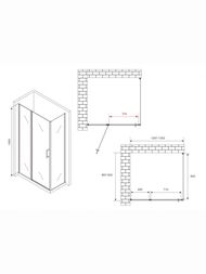 ������� ������ ABBER Sonnenstrand AG04130S-S90 (1300�900x1950) ������ 6�� ����������/����