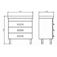 ����� COMFORTY �������-70� (700�860�450) ���������, � ���������, ��� ����� ������� 00-00005793