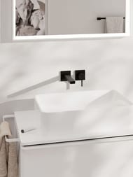 Смеситель Hansgrohe Tecturis E для раковины, встраиваемый, черный матовый 73051670 — изображение 2