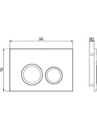 ������� ������� Jacob Delafon E38066-CP 165�245�18,5 ������� ����, ������� �������, ����: ����