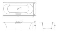 Ванна чугунная Jacob Delafon Volute 180х80 E6D900-0 встраиваемая, антискольз. покрытие, белая
