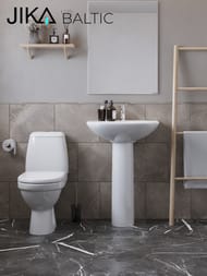Унитаз компакт Jika BALTIC 2428.6.000.242.9 (370х645х770) горизонтальный выпуск, двойной слив, белый
