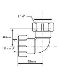 McAlpine 1.1/4" 3290  32FS-WH