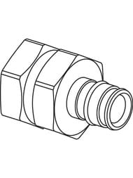 ����������� Uponor Q&E � ���������� ������� 25-1" BP, ������ 1023013