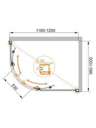 ������� ������ CEZARES ANIMA ����.(1180-1200�980-1000�2000) RH-2-120/100-C-Cr-R ������ �����/����